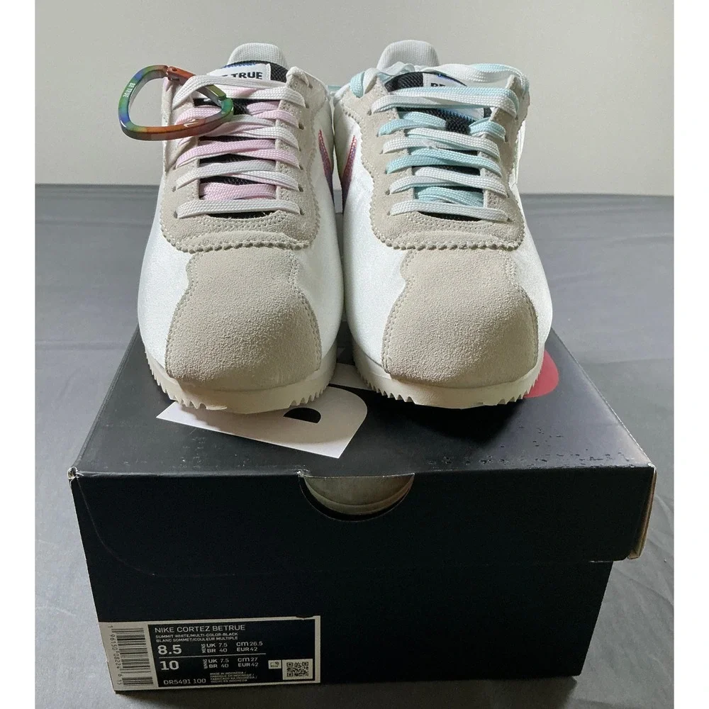 Nike Cortez Be True Summit White Multi-Color DR5491-100 Mens 8.5 Womens 10
